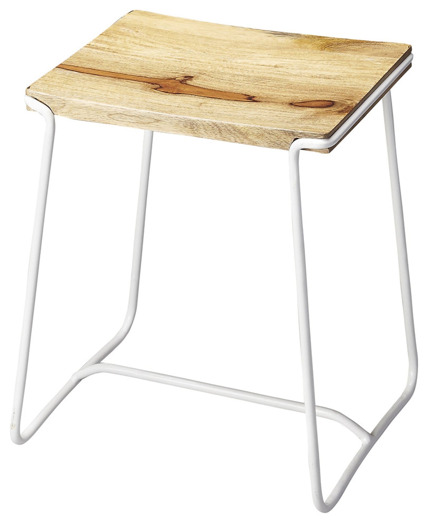 Parrish Wood & Metal 21.5" Counter Stool in White  4272288