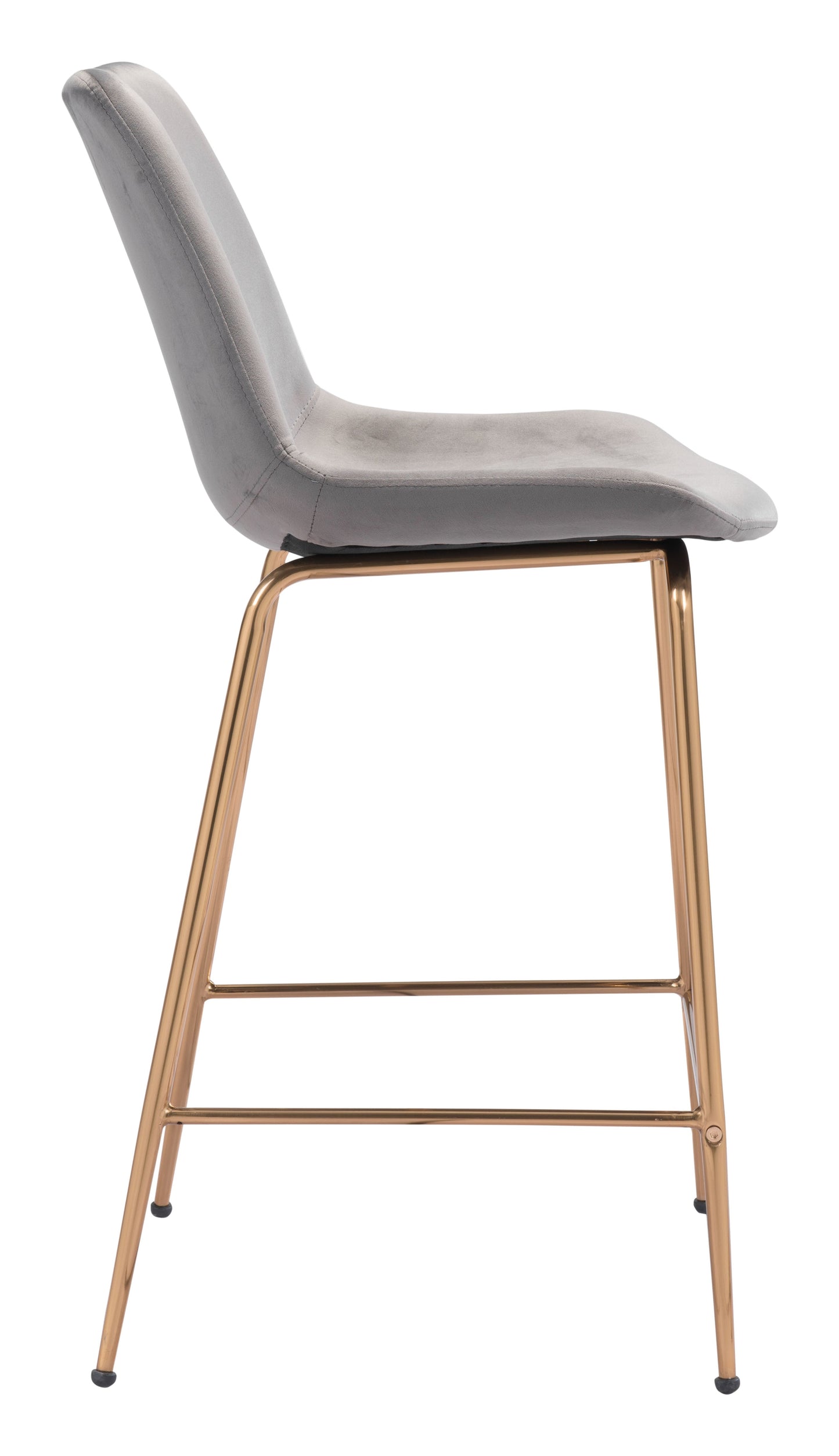 Tony Counter Stool Gray & Gold