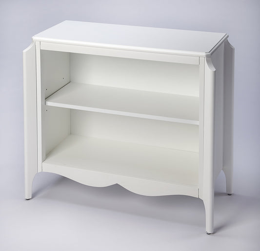 Wilshire 2 Shelf 28"W Bookcase in White  4470304