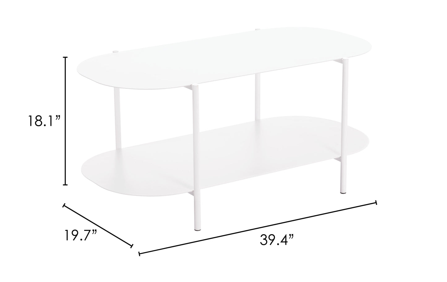 Pullman Coffee Table White