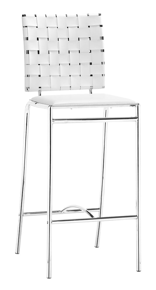 Criss Cross Counter Stool (Set of 2) White