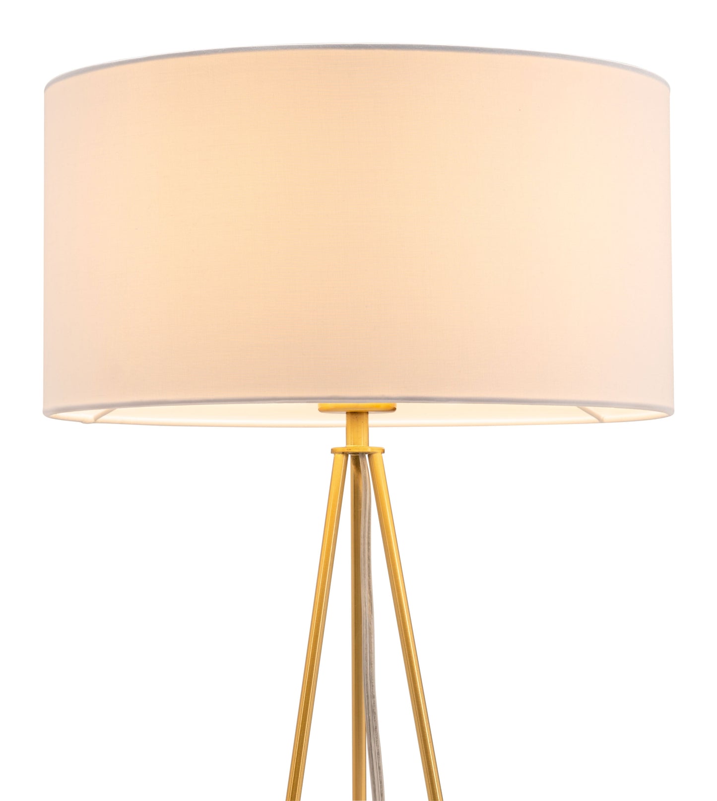 Sascha Table Lamp White & Brass