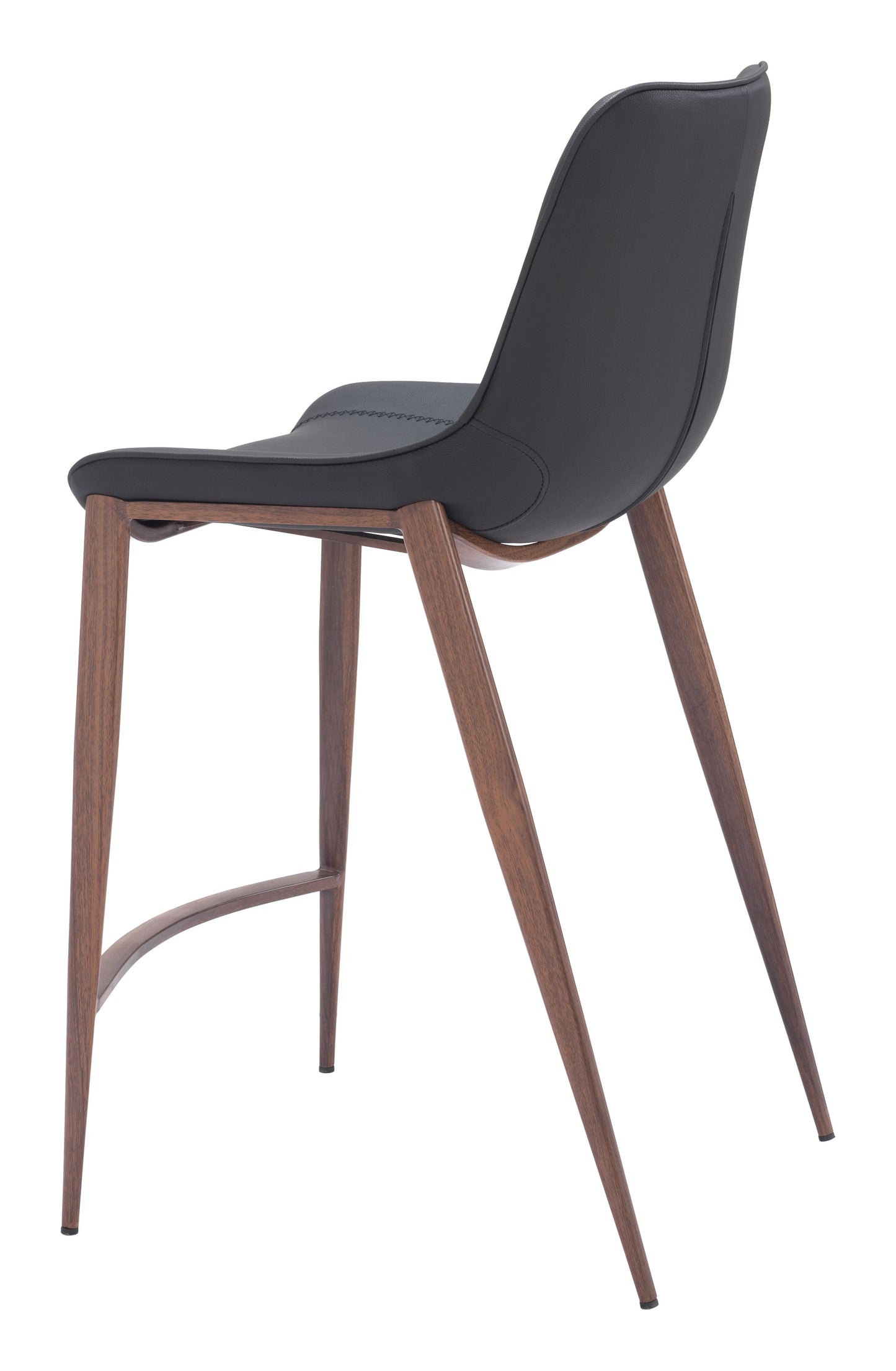 Magnus Counter Stool Black & Walnut