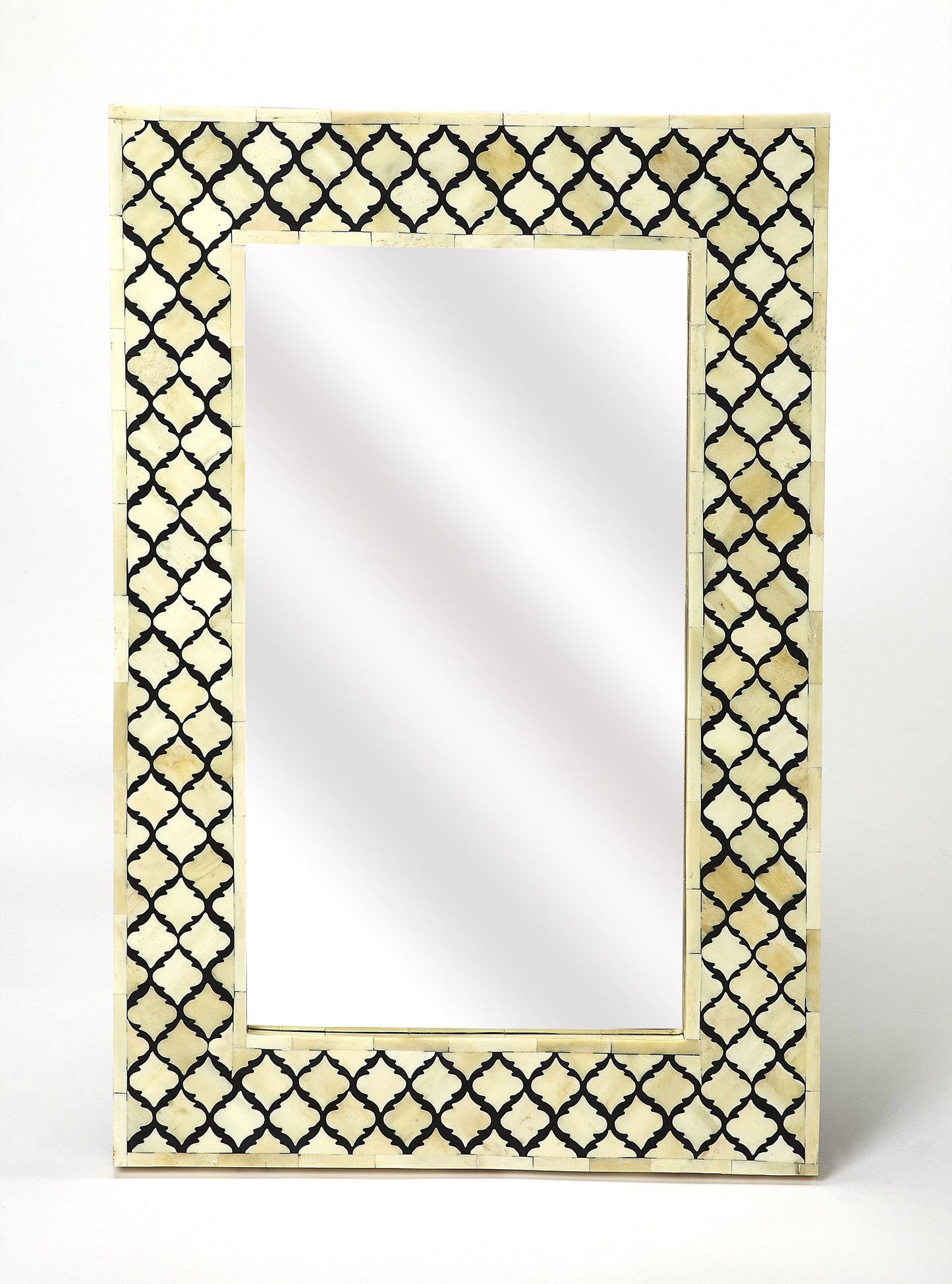 Yasmin Bone Inlay Wall Mirrored in Off-White  5202318