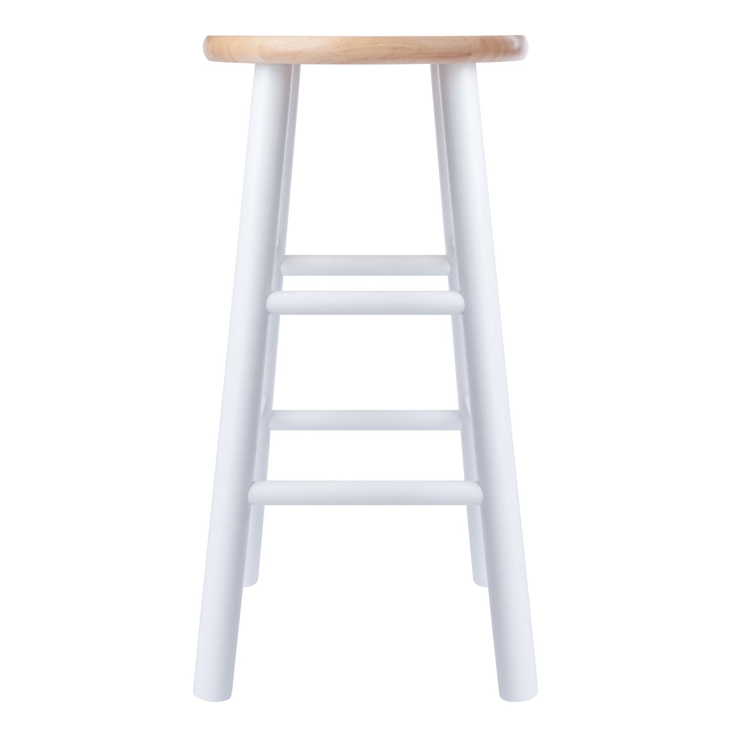 Huxton 2-Pc Counter Stool Set, Natural and White