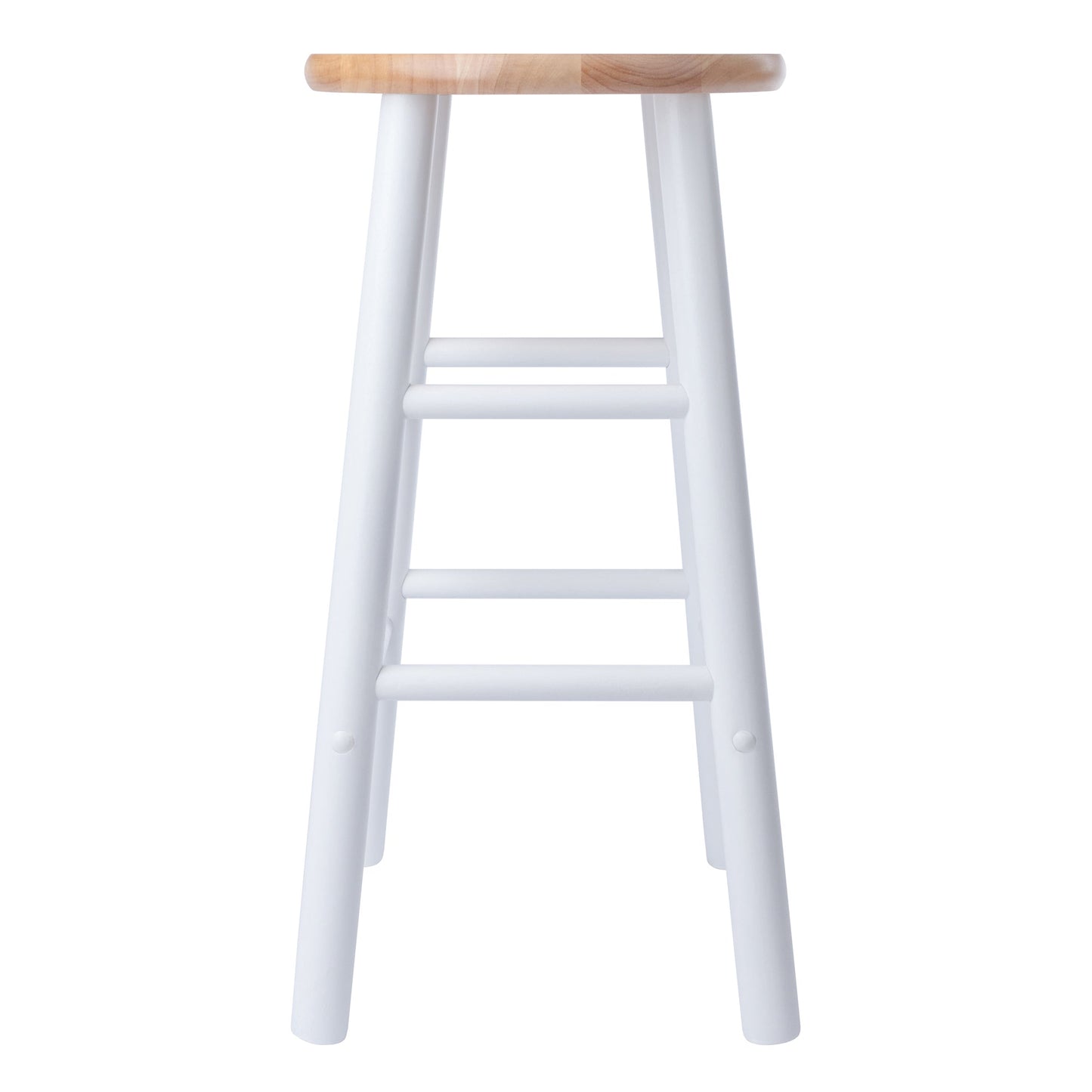 Huxton 2-Pc Counter Stool Set, Natural and White