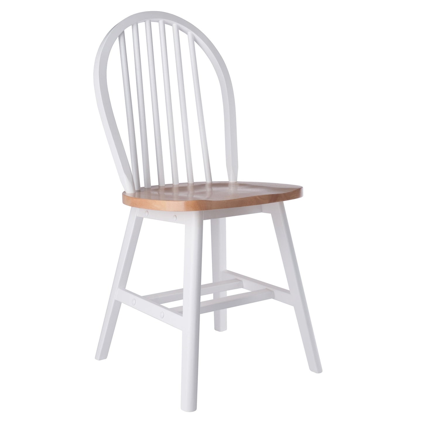 Windsor 2-Pc Chair Set, Natural and White