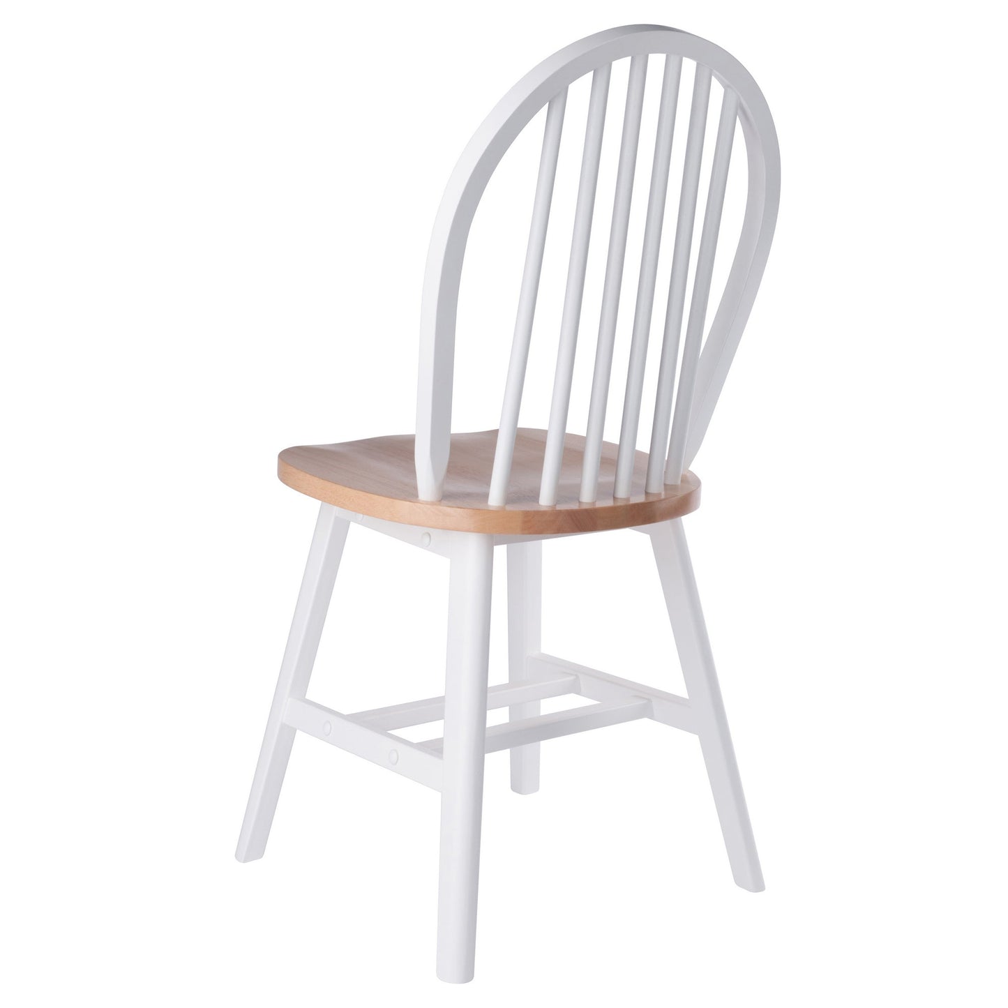 Windsor 2-Pc Chair Set, Natural and White