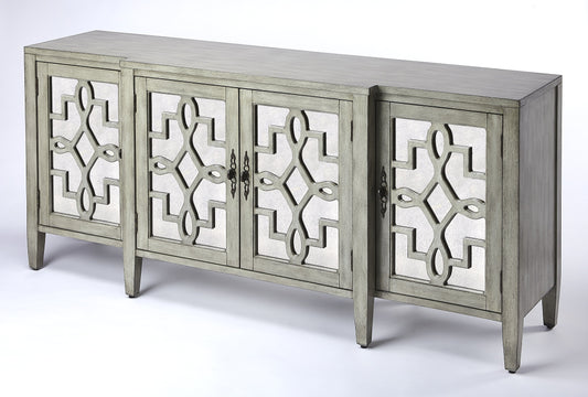 Giovanna  Mirrored 71.75" Sideboard in Green  5403140