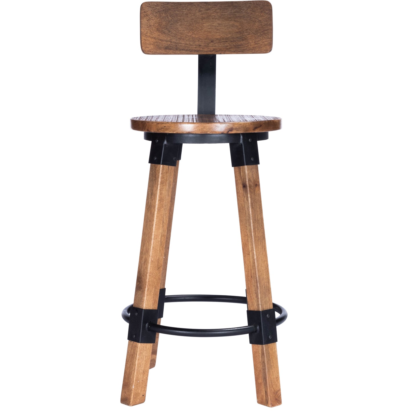 Mountain Lodge Wood & Metal 26" Counter Stool in Natural Wood  5479330