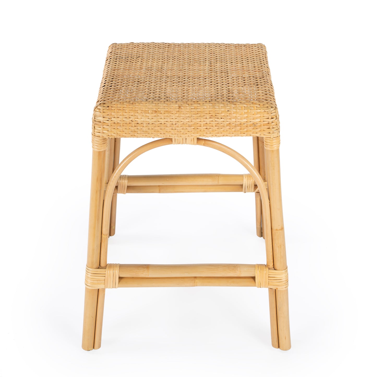 Robias Rectangular Rattan 24.5" Counter Stool in Natural  5513404