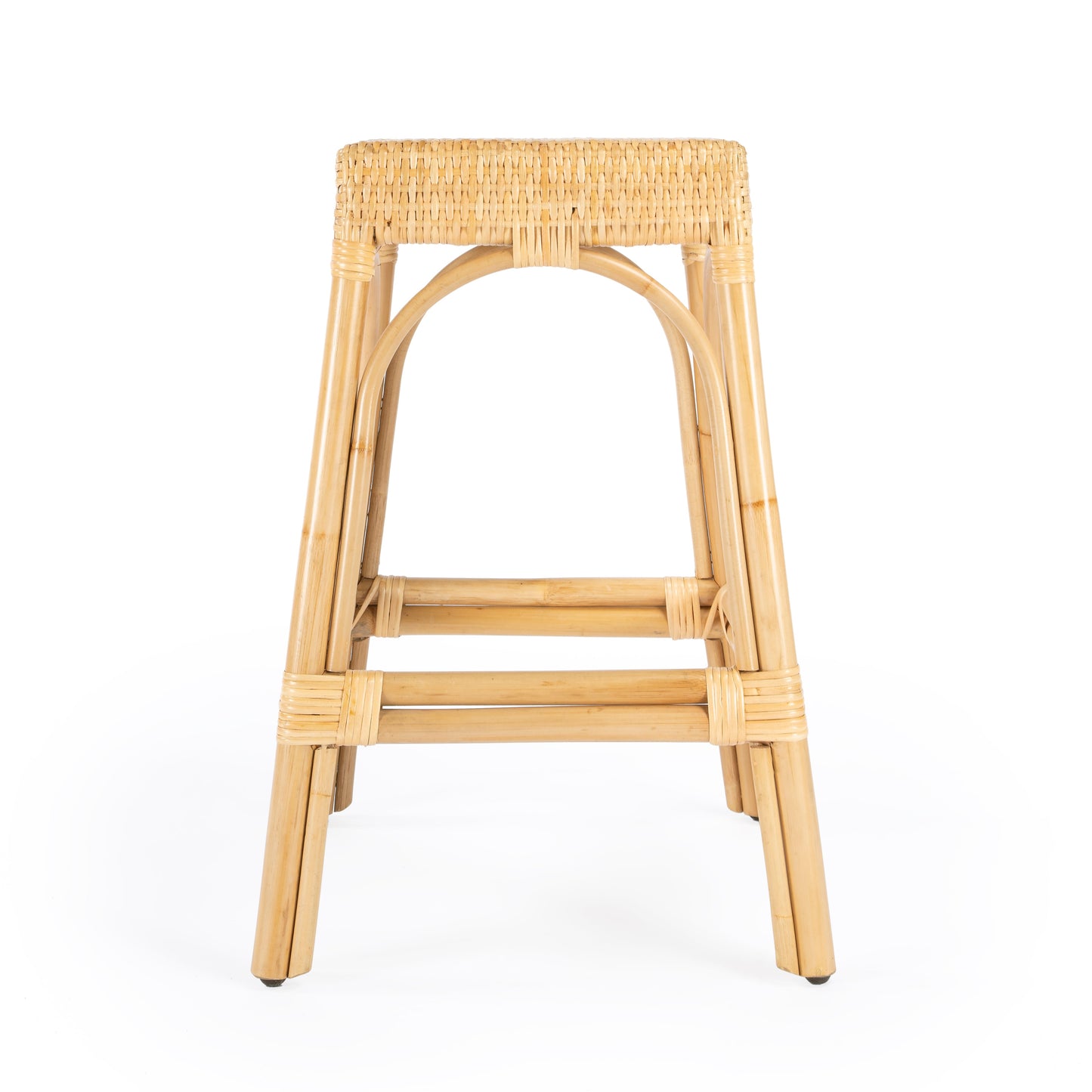 Robias Rectangular Rattan 24.5" Counter Stool in Natural  5513404