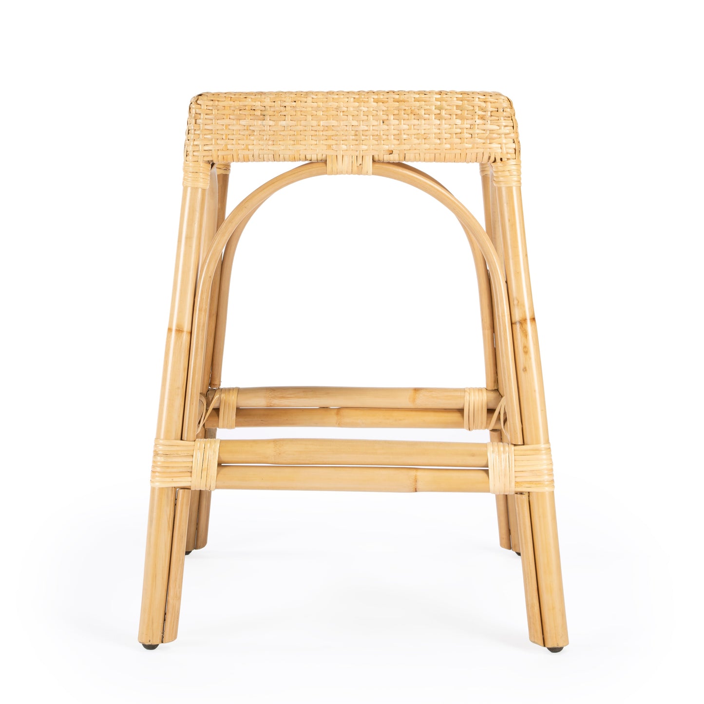 Robias Rectangular Rattan 24.5" Counter Stool in Natural  5513404