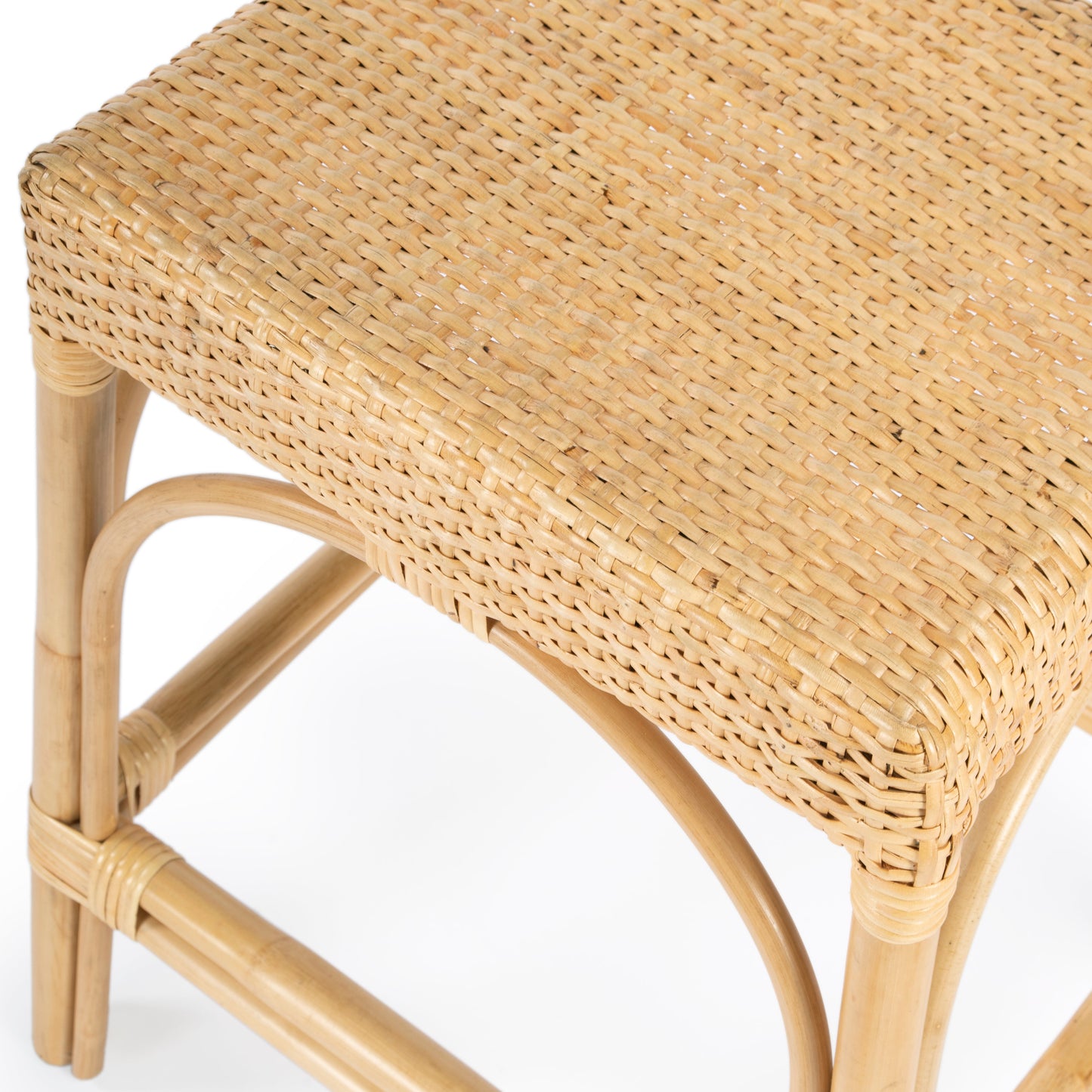 Robias Rectangular Rattan 24.5" Counter Stool in Natural  5513404