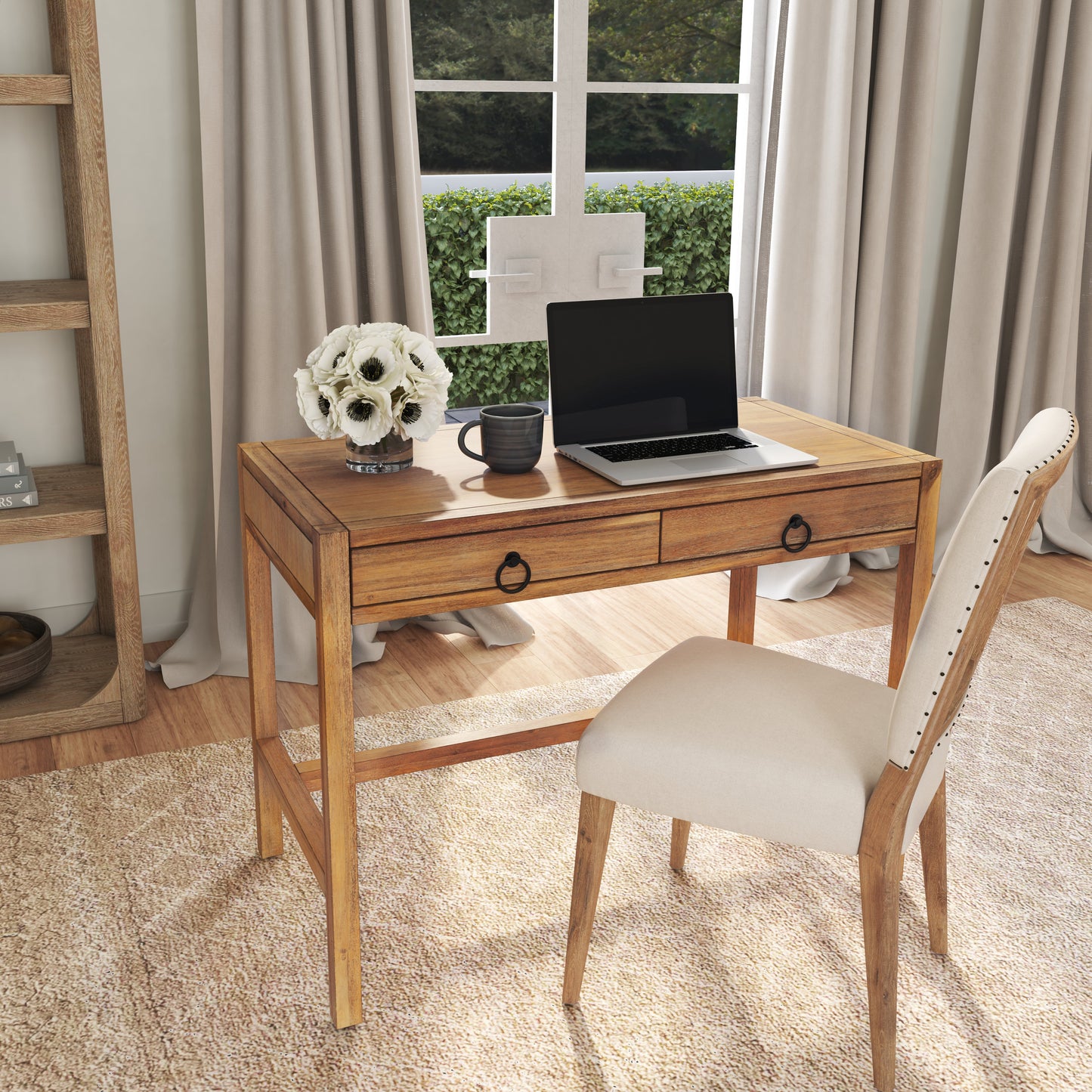 Lark Natural Wood Desk in Light Brown  5523312