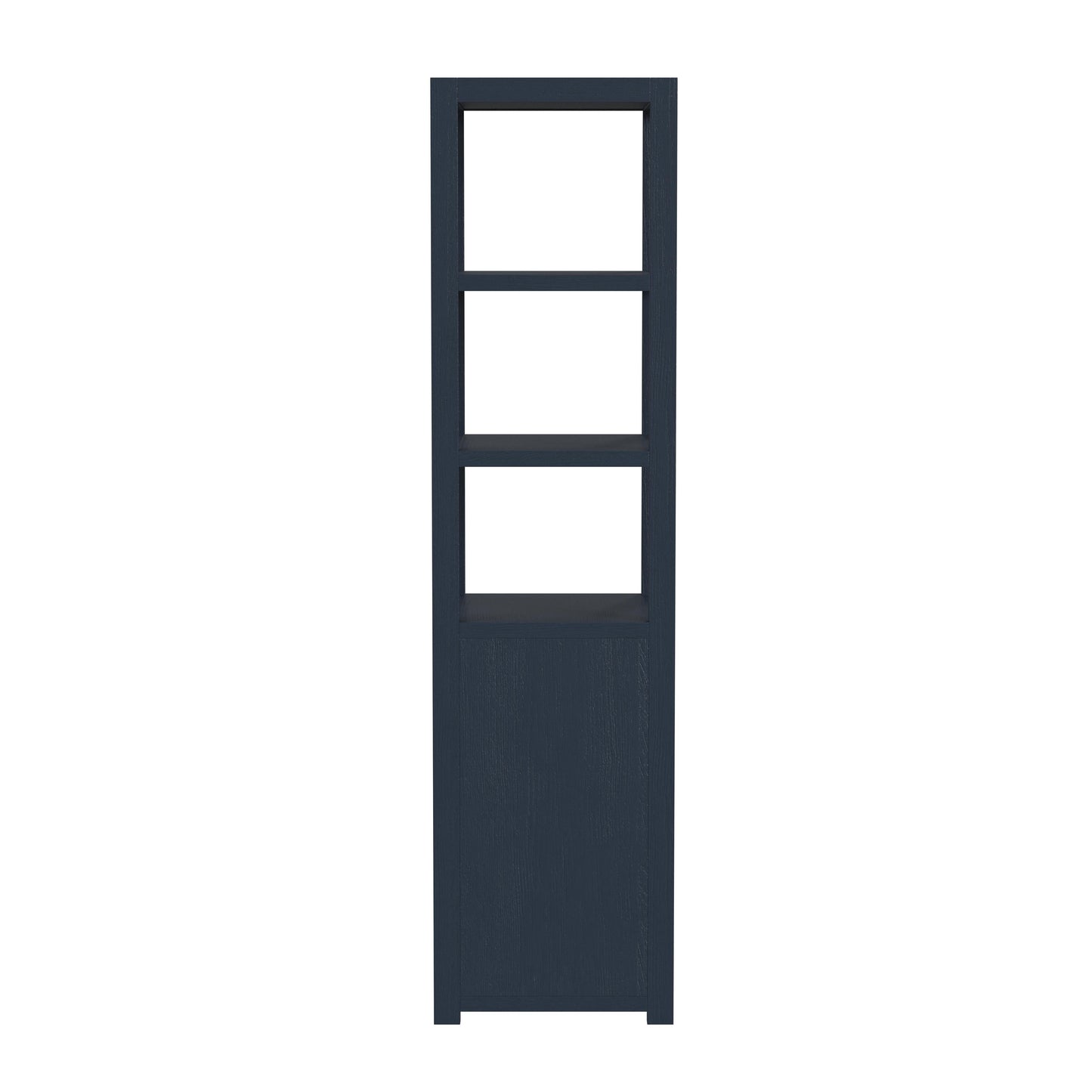 3- Tier 1 Door Narrow  Etagere Bookcase in Navy Blue  5565291