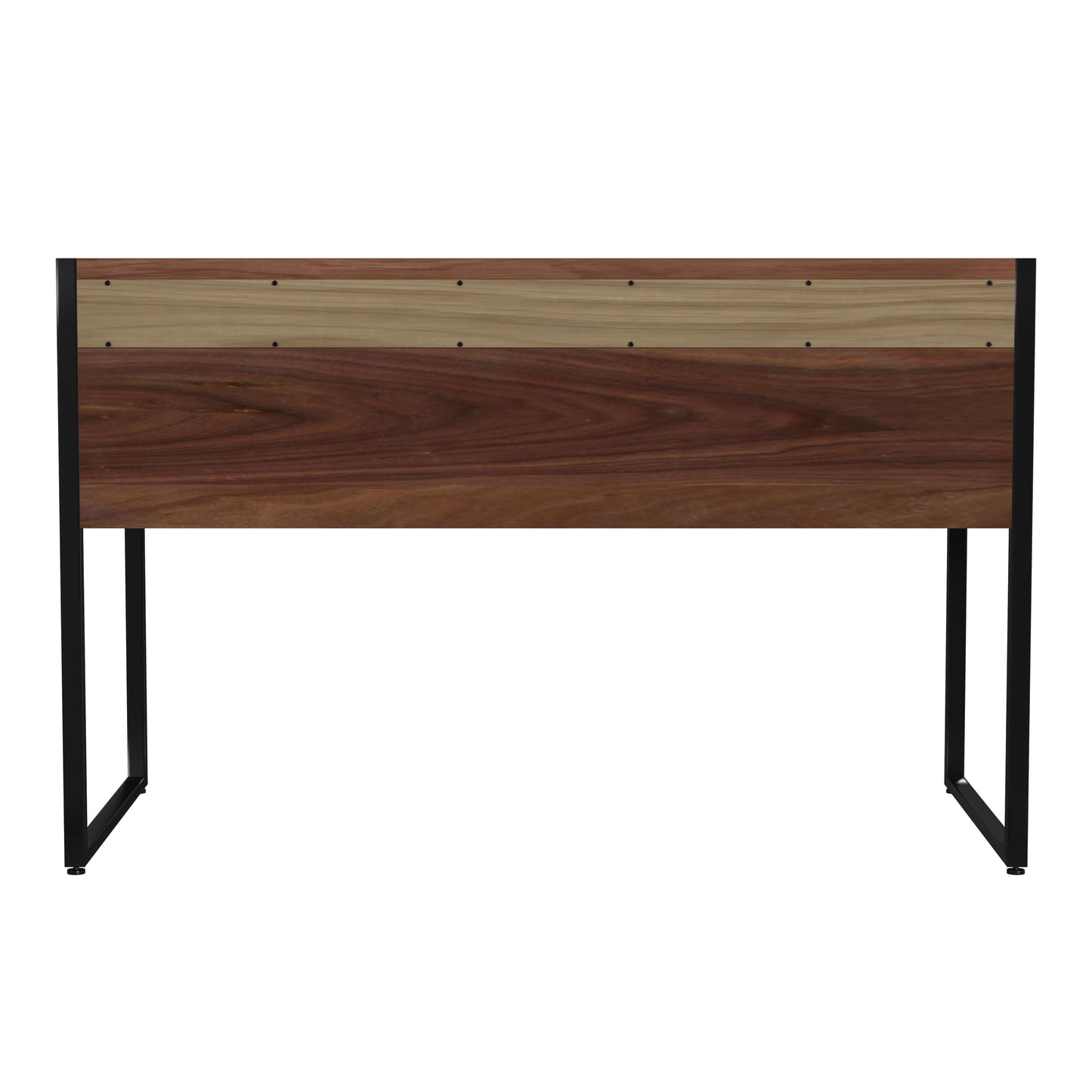 Drake 2-Drawer Walnut Writing Desk in Dark Brown  5574421