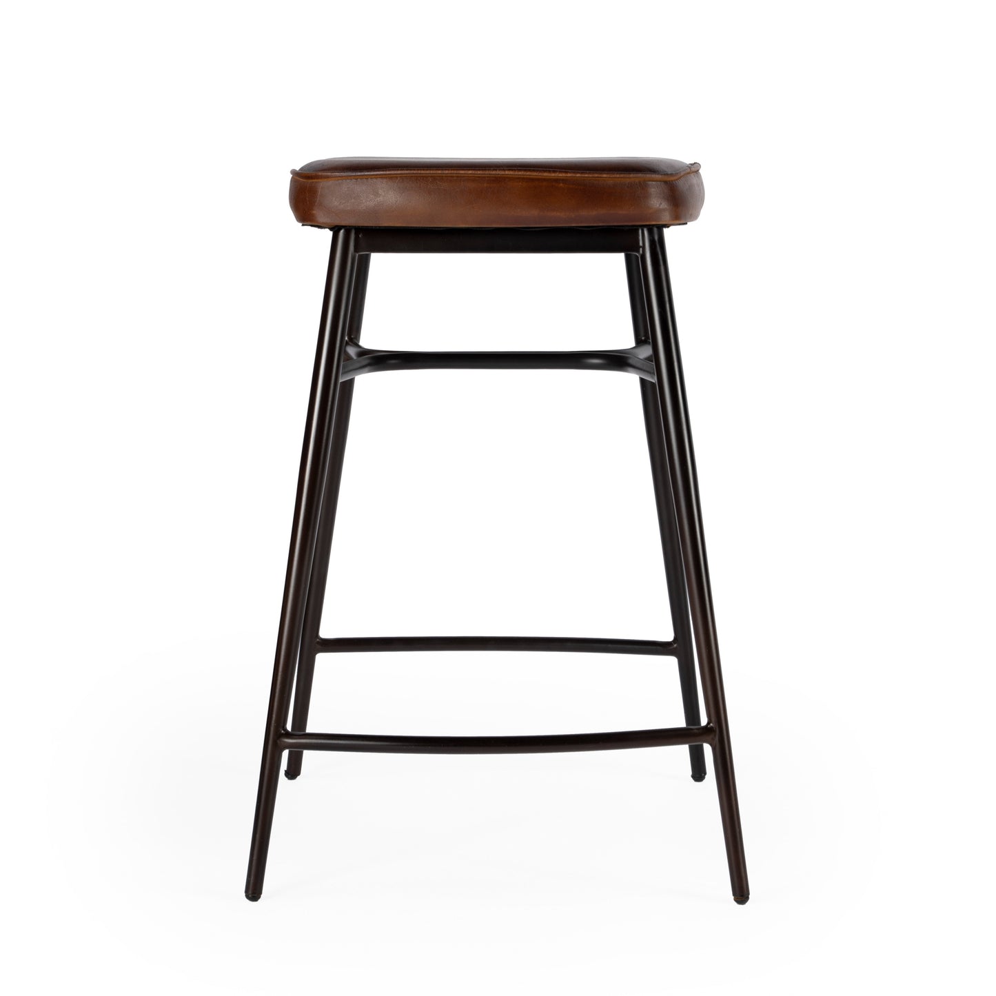 Arlington 26" Square Leather 26" Counter Stool in Medium Brown  5614344