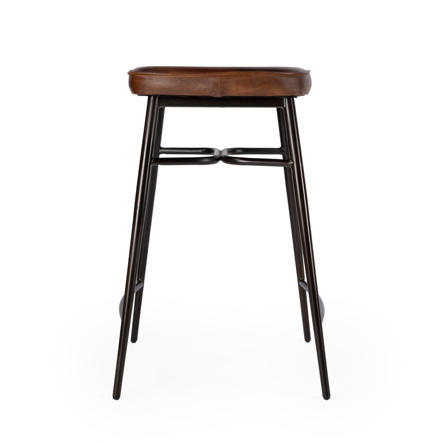 Arlington 26" Square Leather 26" Counter Stool in Medium Brown  5614344