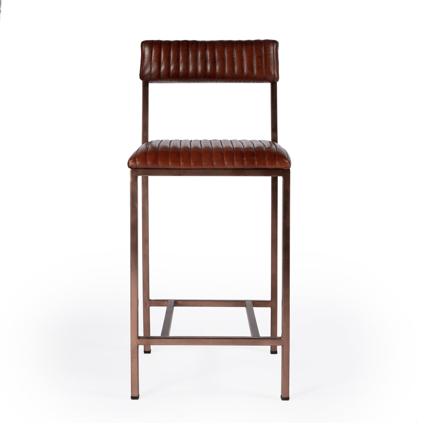 Houston 24" Leather Counter Stool in Medium Brown  5623344