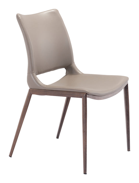 Ace Dining Chair (Set of 2) Brown & Walnut