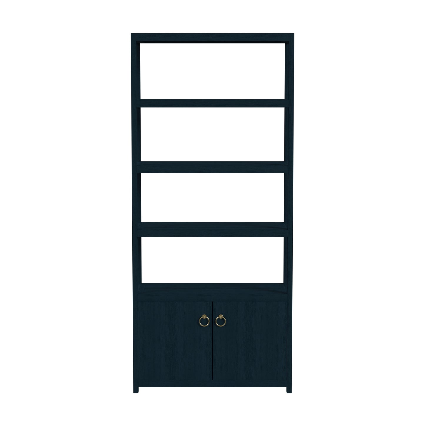 Lark  4- Tier Etagere  Etagere Bookcase in Navy Blue  5674291