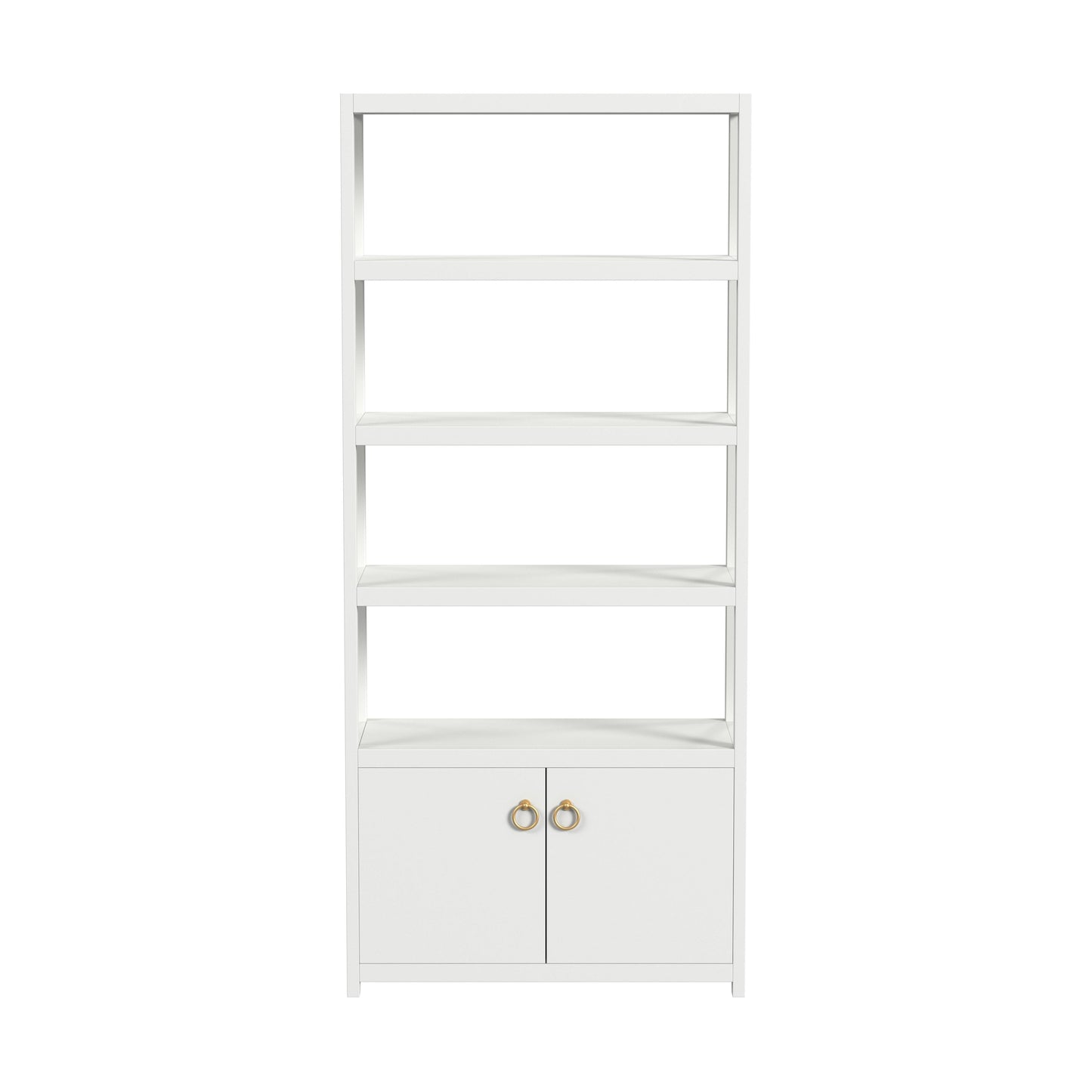 Lark  4- Tier Etagere  Etagere Bookcase in White  5674304