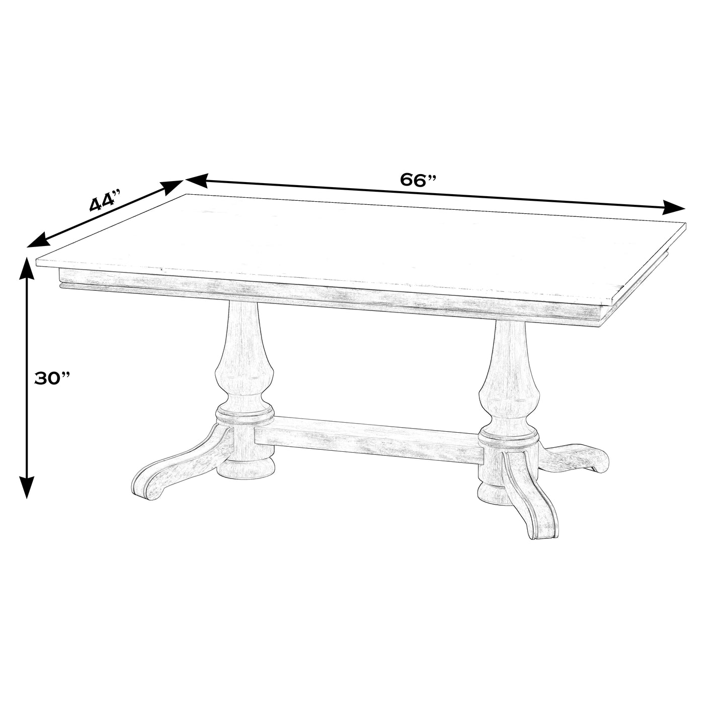 Danielle Rectangular Marble Dining Table in Tan/Beige  5677415