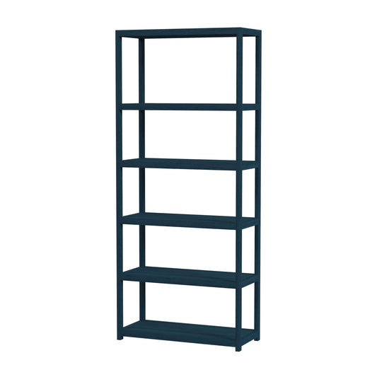 Lark 5 Tier 30Wx75H Etagere Bookcase in Navy Blue  5702291