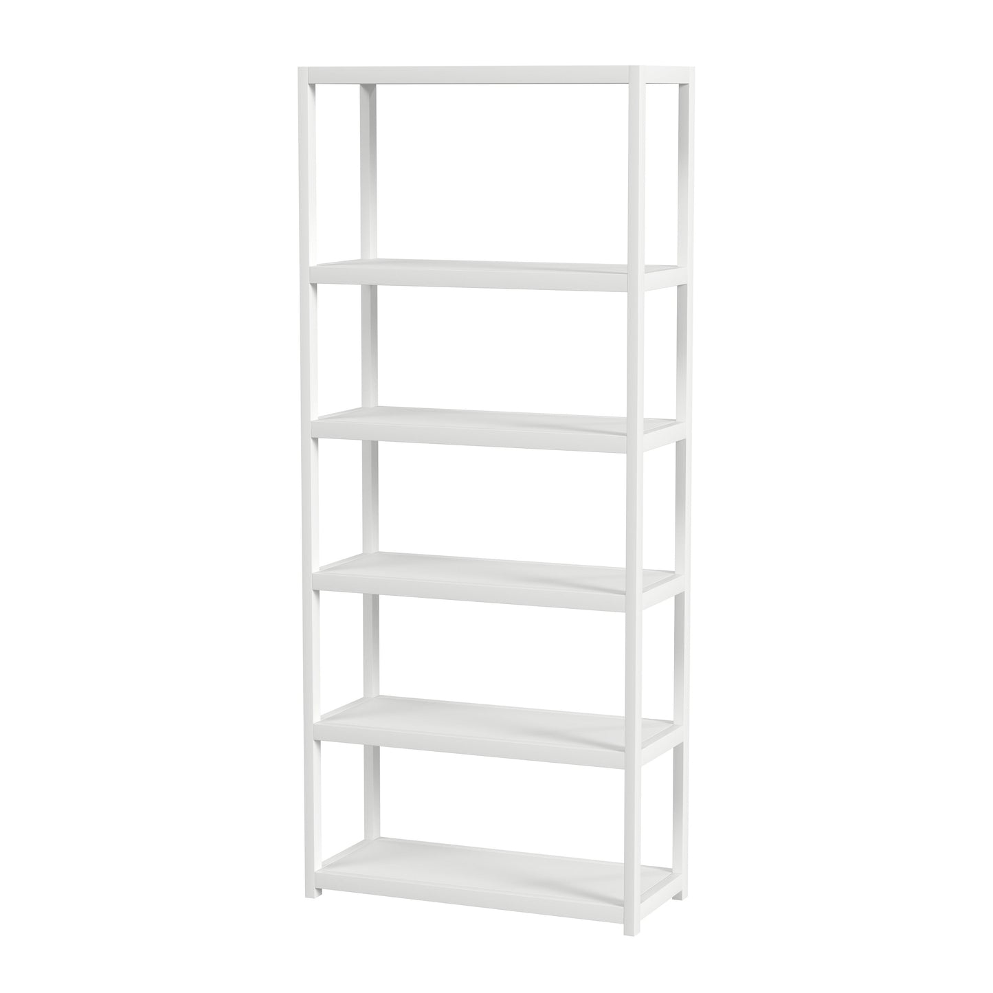 Lark 5 Tier 30Wx75H Etagere Bookcase in White  5702304