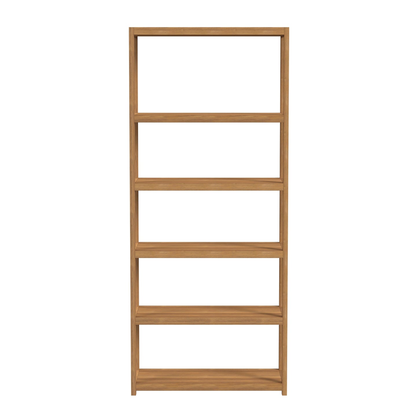 Lark 5 Tier 30Wx75H Etagere Bookcase in Light Brown  5702312