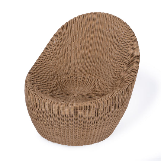 Delmar Rattan Outdoor Nest Chair in Natural  5723447