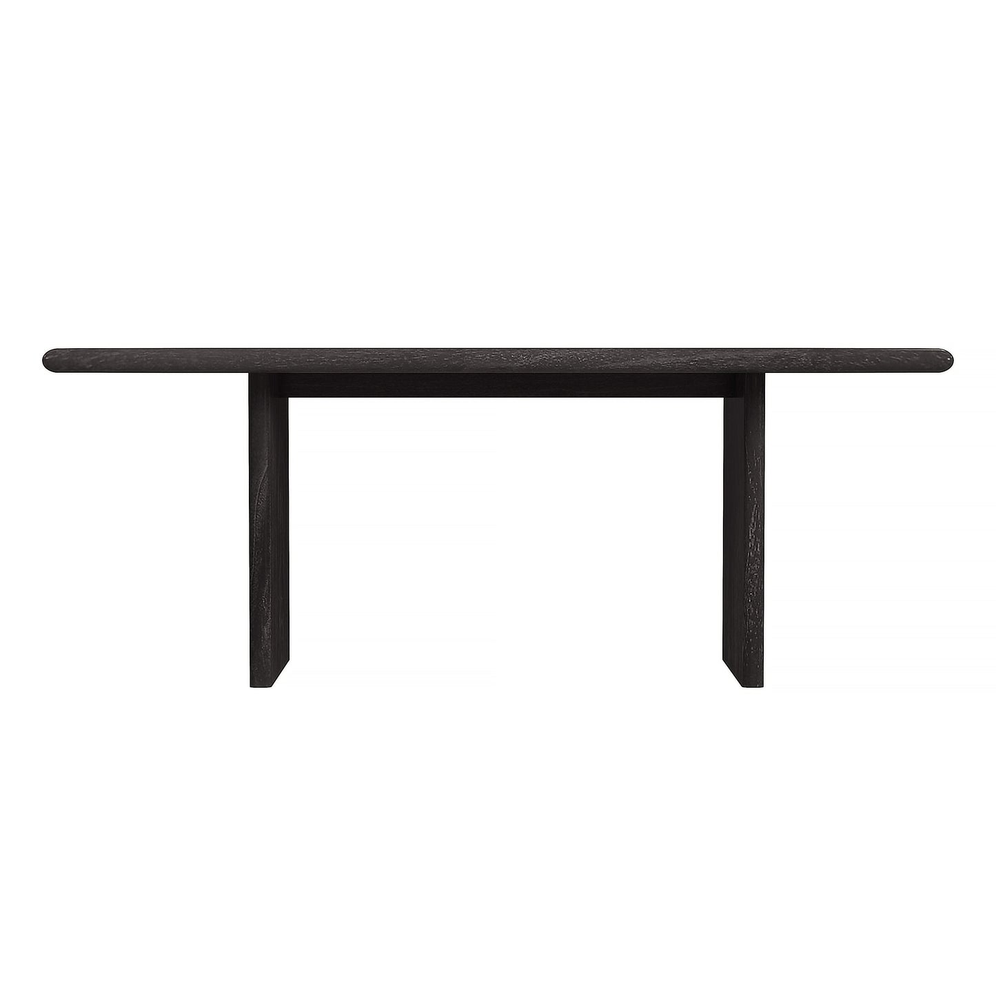 Halmstad Wood Panel Dining Table in Black  5765432