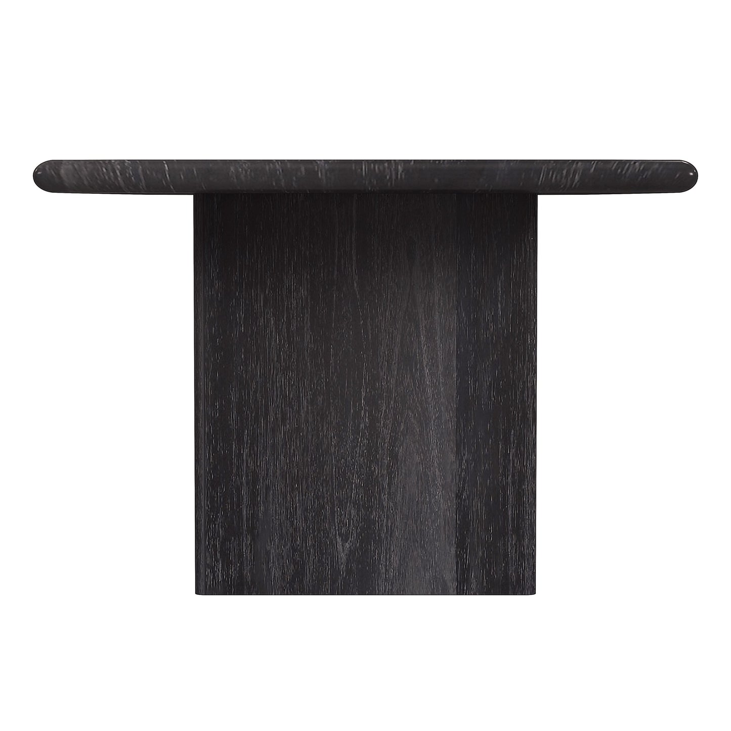 Halmstad Wood Panel Dining Table in Black  5765432