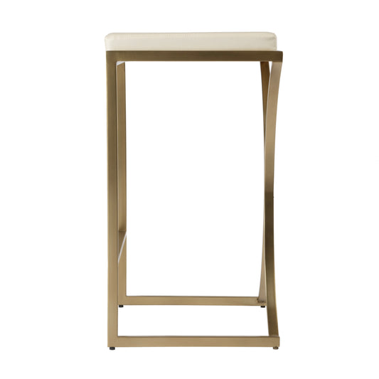 Natalya 31" Bar Stool in White  5784402