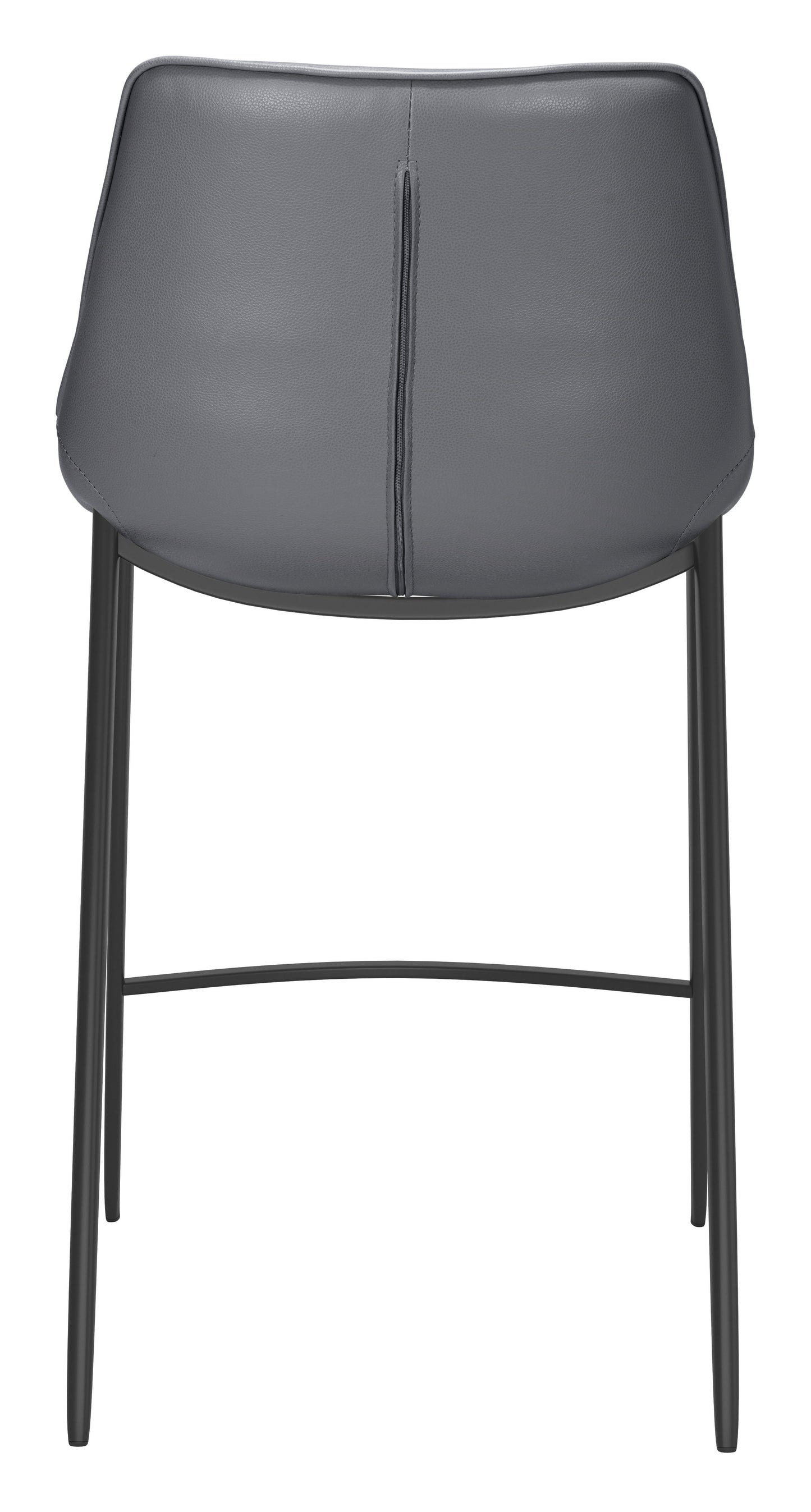 Magnus Counter Stool (Set of 2) Dark Gray & Black