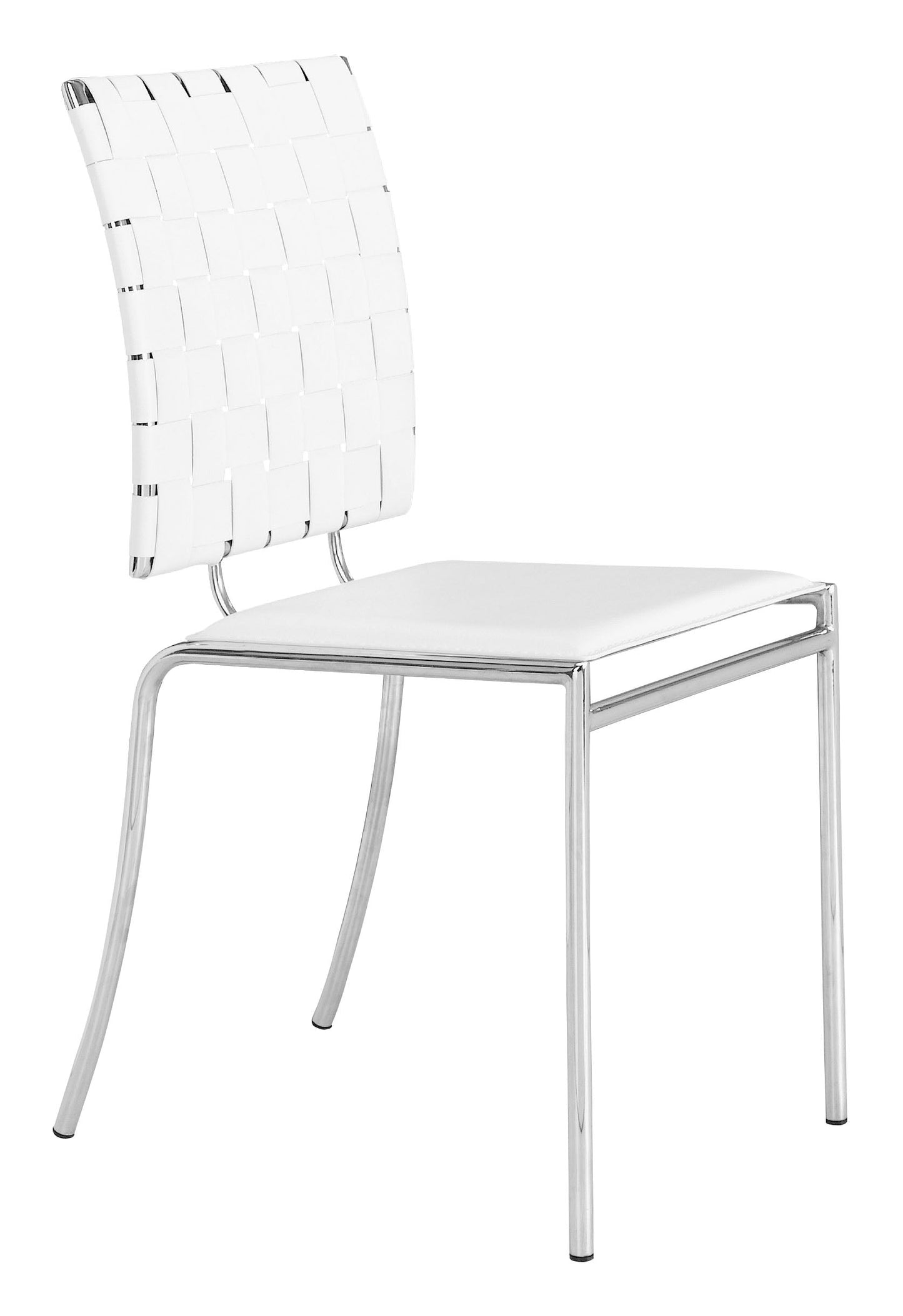 Criss Cross Dining Chair (Set of 4) White