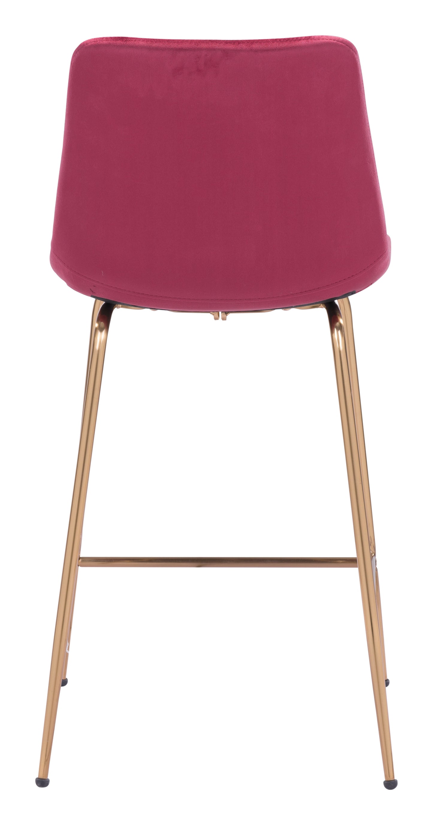 Tony Counter Stool Red & Gold