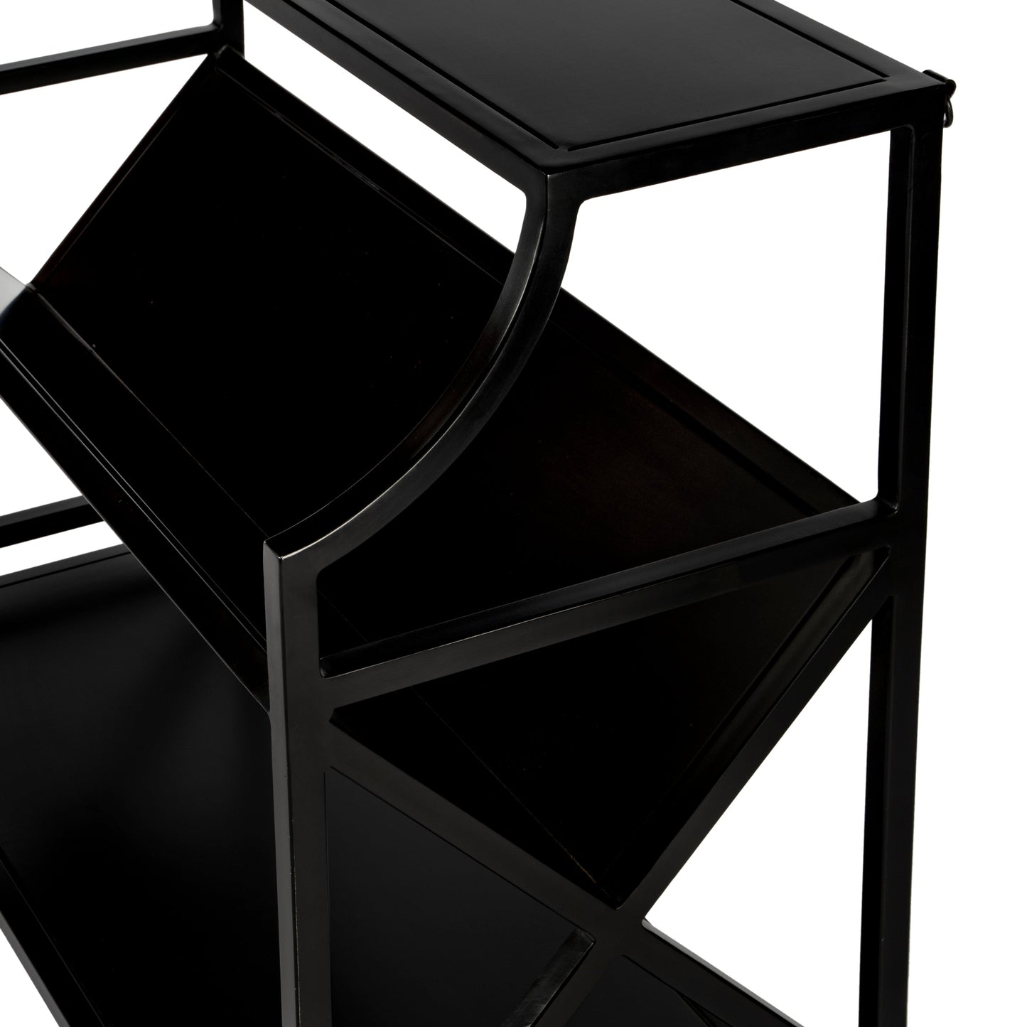 Keats Library 2 Tier 36"W Bookcase in Black  6112025