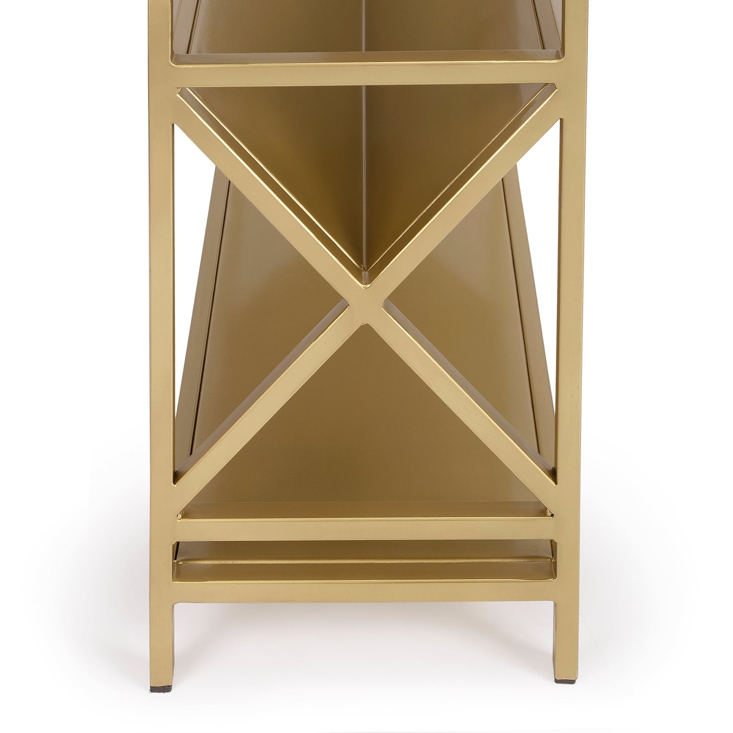 Keats Library 2 Tier 36"W Bookcase in Gold  6112330