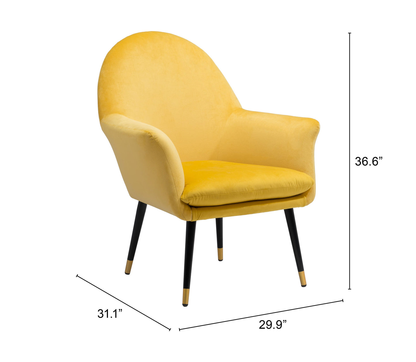 Alexandria Accent Chair Yellow