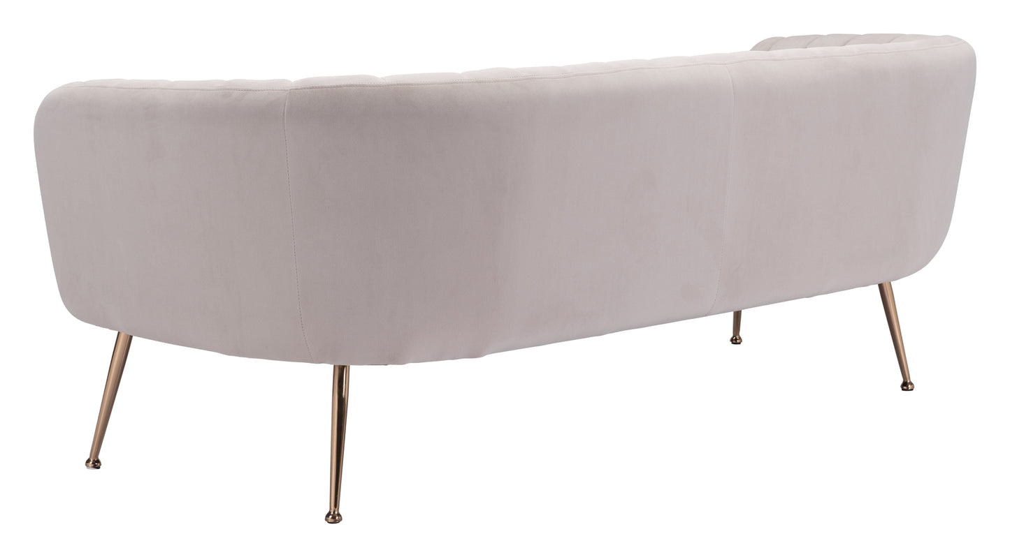 Deco Sofa Beige & Gold