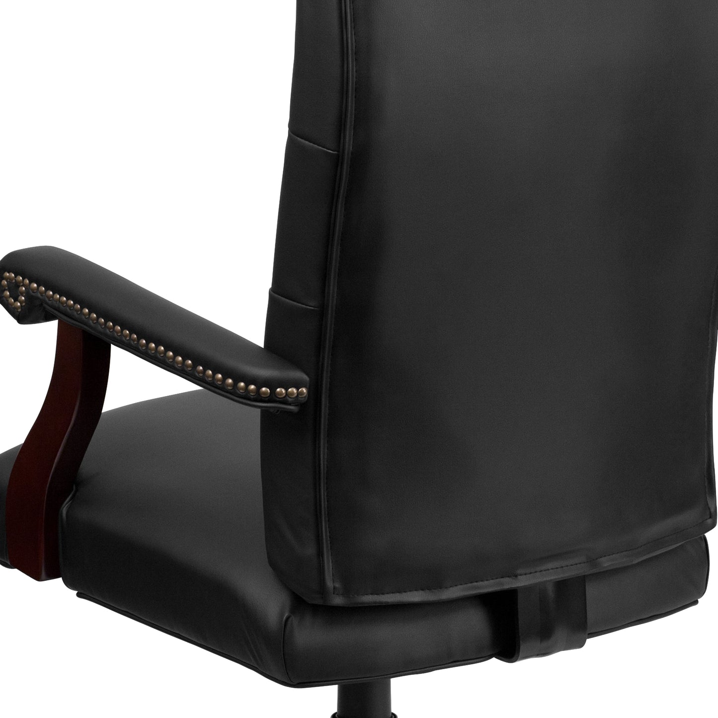 Black High Back Leather Chair 801L-LF0005-BK-LEA-GG