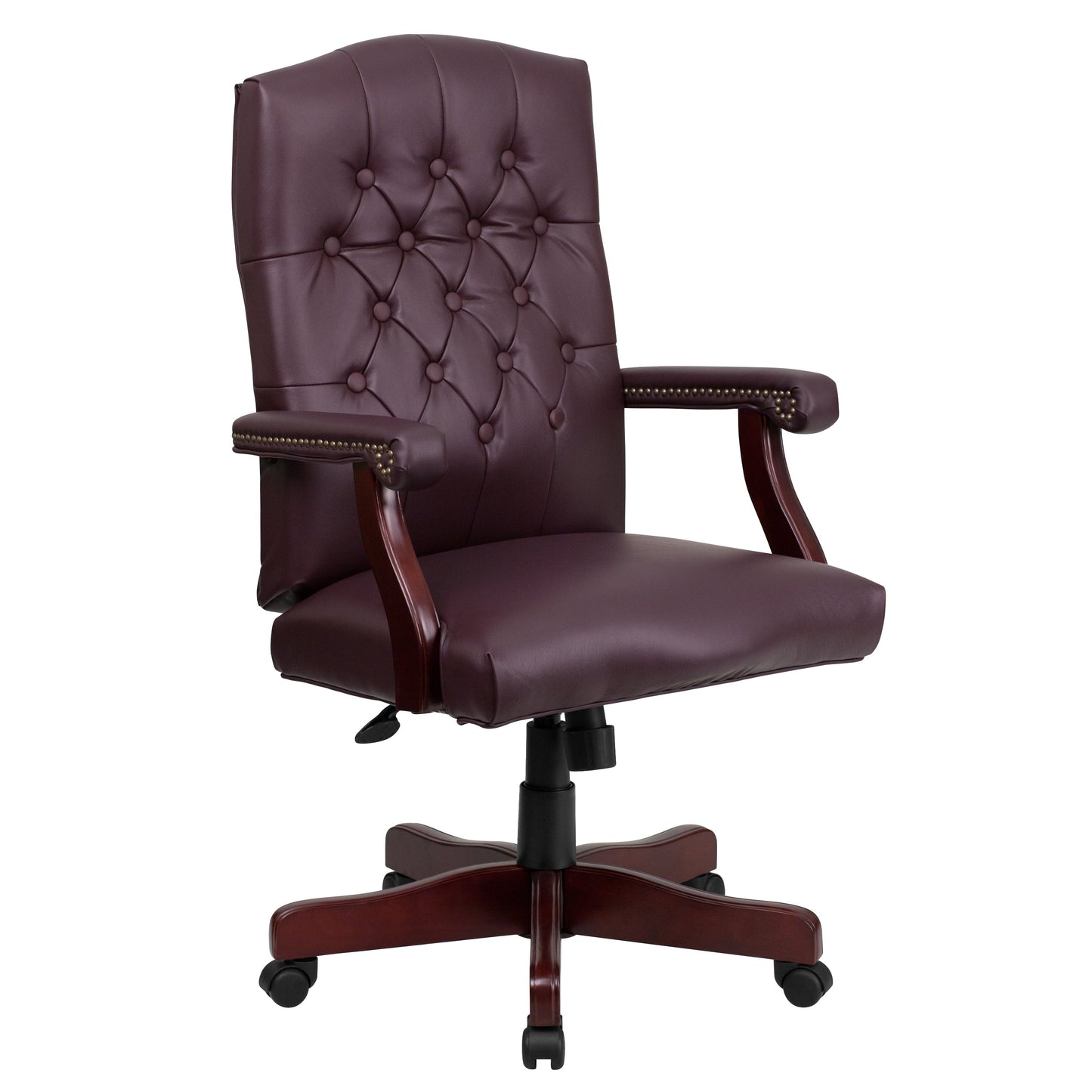 Burgundy High Back Chair 801L-LF0019-BY-LEA-GG