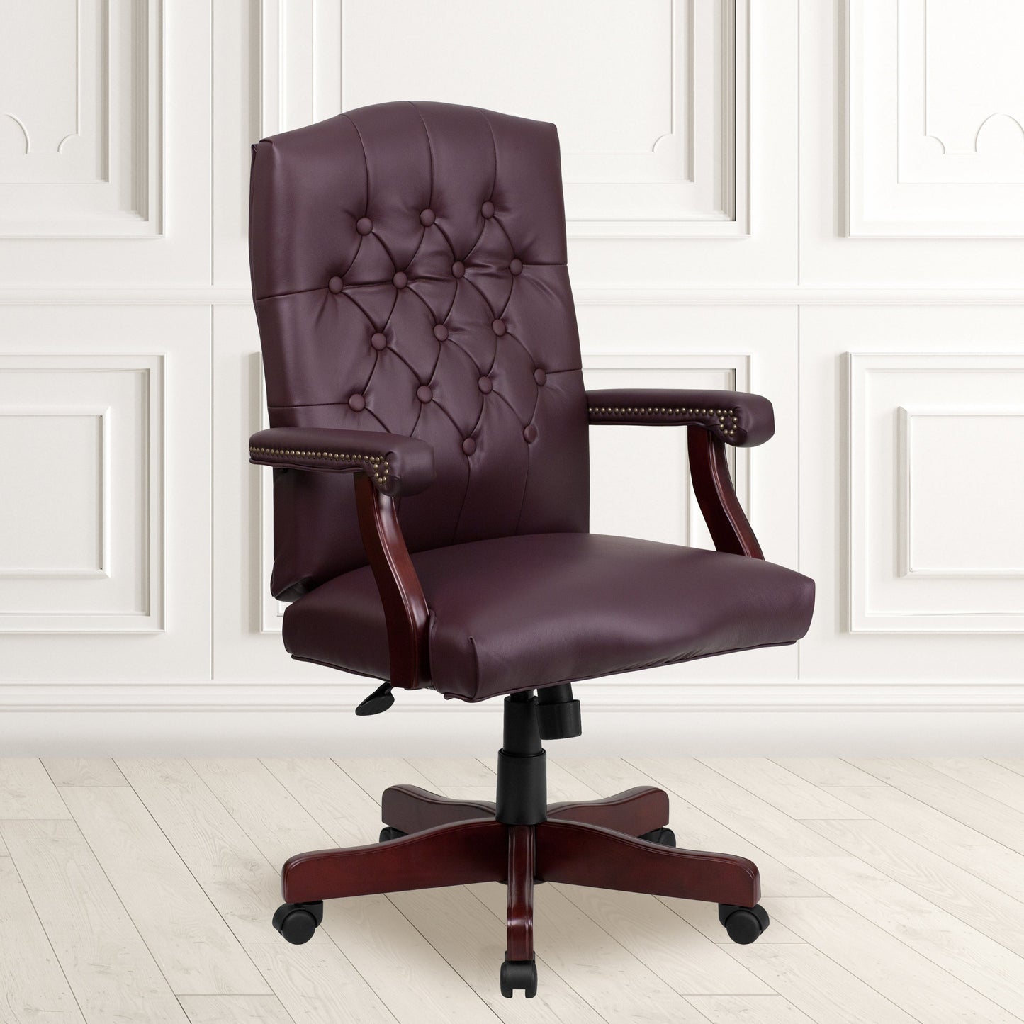 Burgundy High Back Chair 801L-LF0019-BY-LEA-GG