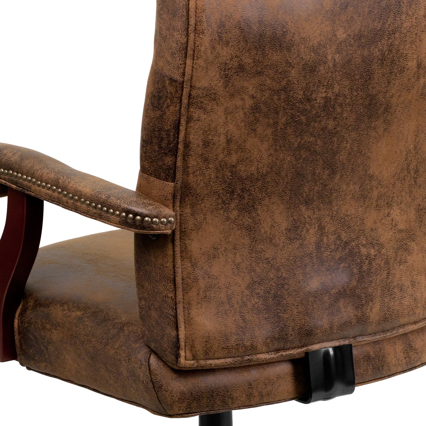 Brown High Back Fabric Chair 802-BRN-GG