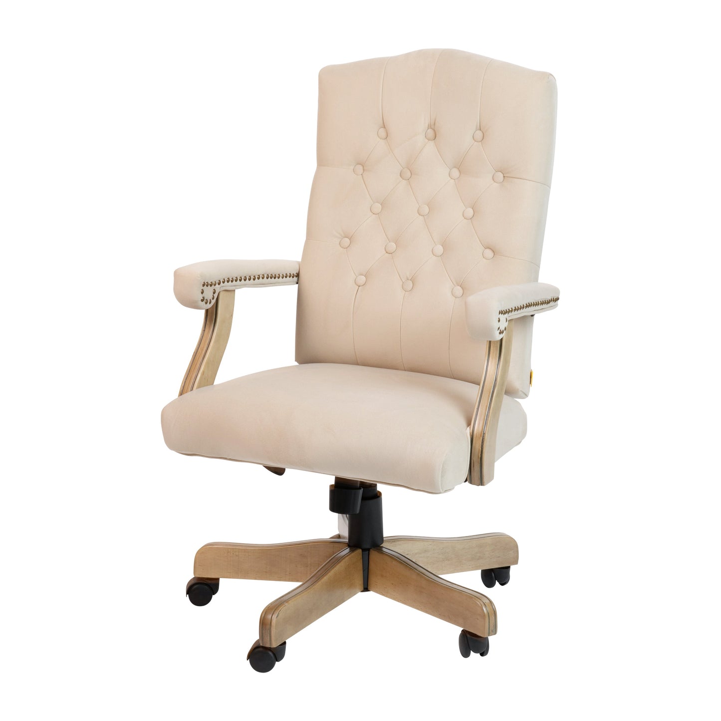 Ivory High Back Fabric Chair 802-IV-GG