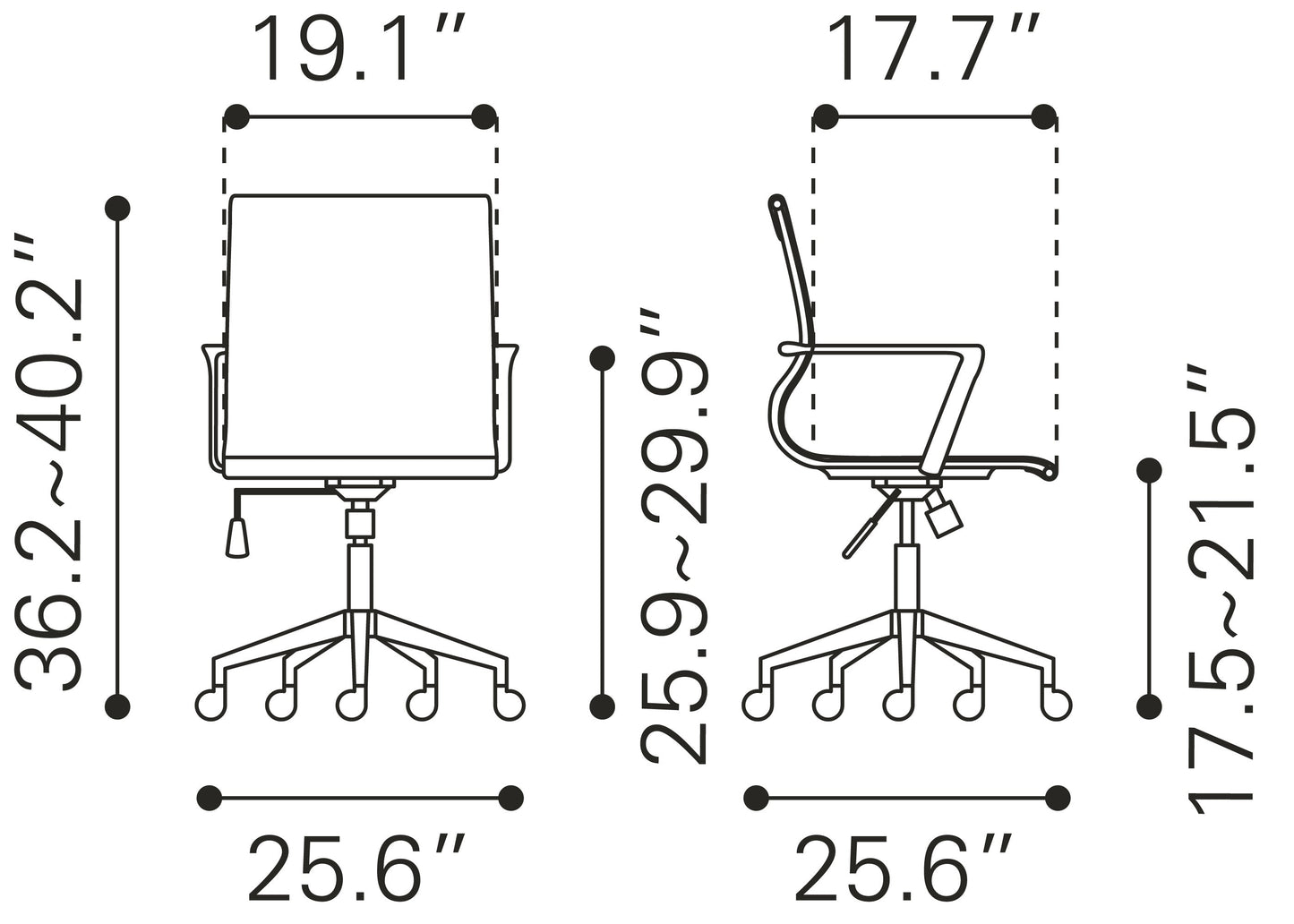 Stacy Office Chair Black