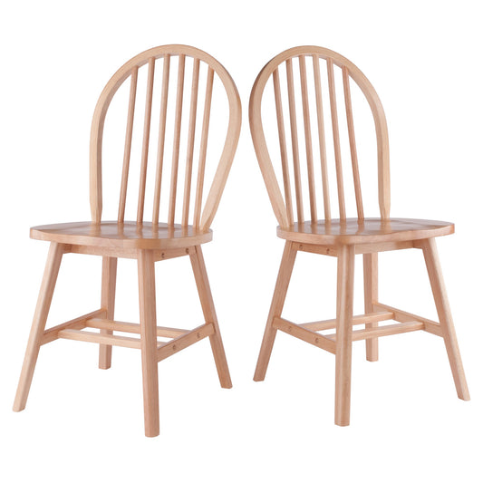 Windsor 2-Pc Chair Set, Natural