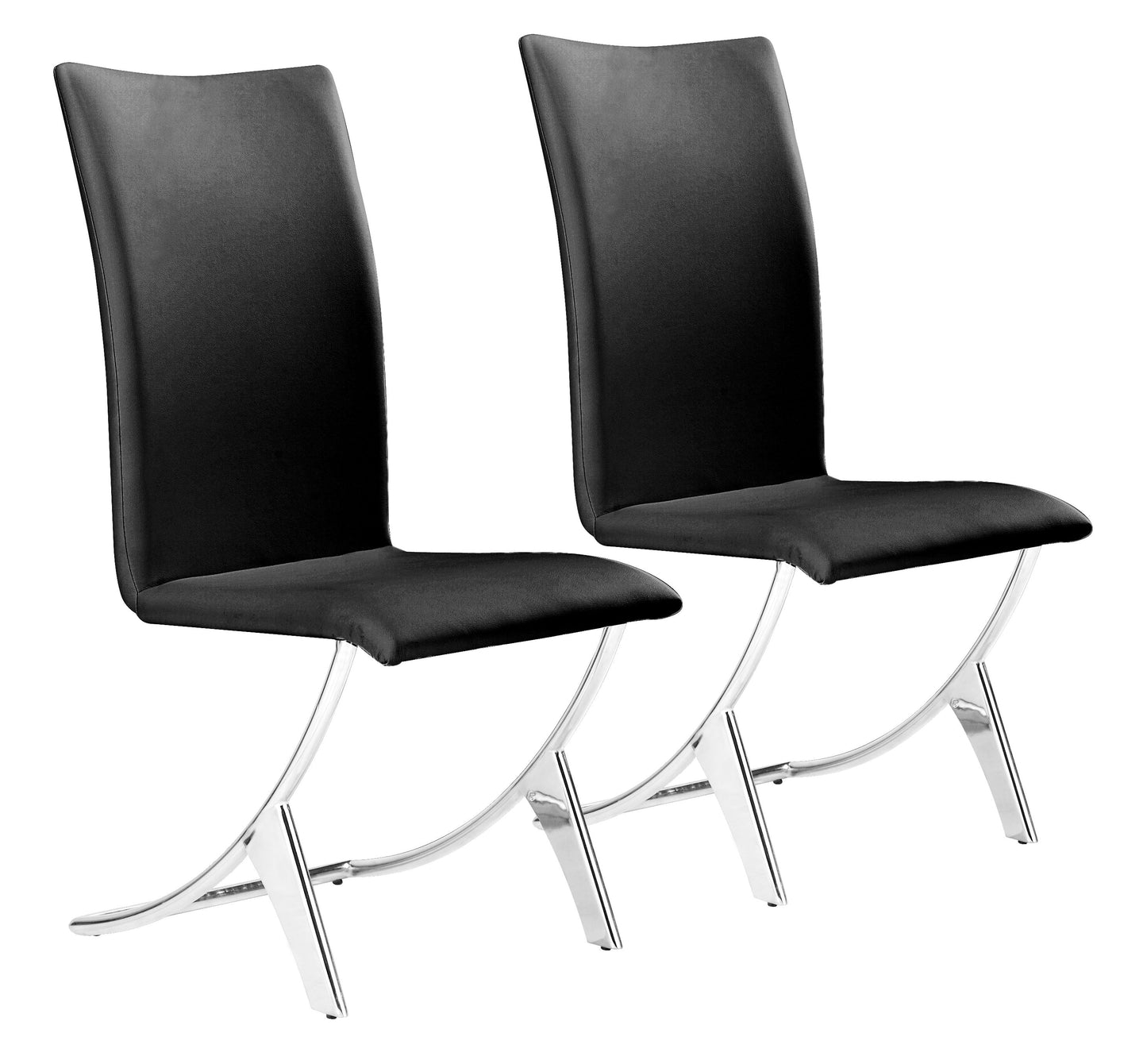 Delfin Dining Chair (Set of 2) Black